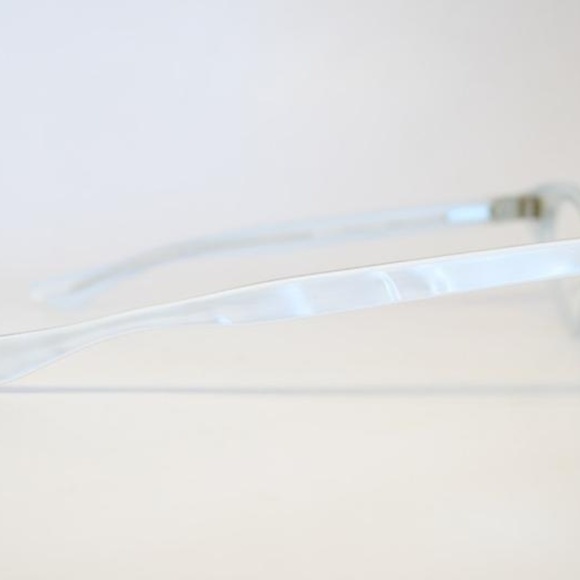 Unused White Curly Cat Eye Glasses Cateye Frames - Picture 2 of 3